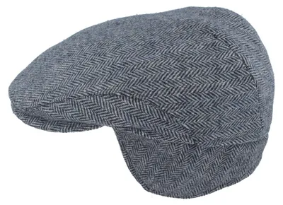 Produktbild von Omgoods – Wintermütze für Herren mit Ohrenklappen, 100% Wolle, Hellblau