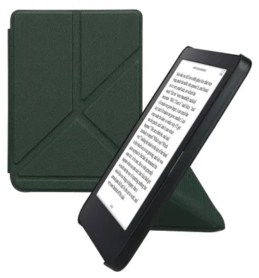 Produktbild von kwmobile Schutzhülle für Kobo Clara 2E / Tolino Shine 4 Hülle - Kunstleder Case - eReader Klapphülle mit Auto Sleep Funktion - Cover mit Ständer -