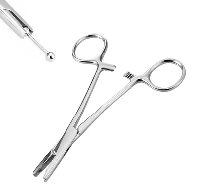 Piercingzange 3 mm aus Edelstahl – Werkzeug für Ohr, Lippe, Nase