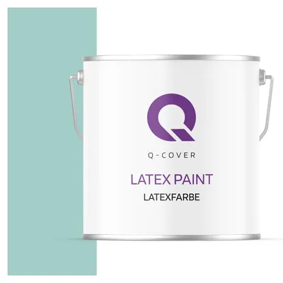 Produktbild von Latexfarbe  5 L Minzblau Innenfarbe Wandfarbe Deckenfarbe Klasse 3 Mattfarbe Scheuerfest Hohe Deckkraft