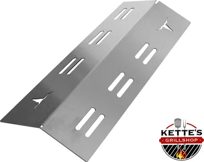 Produktbild von Brennerabdeckungen aus Edelstahl kompatibel z.B Enders Monroe und andere Gasgrills