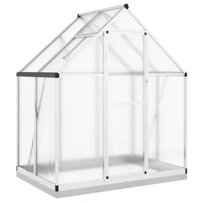 Obrázok produktu pre Skleník so základovým rámom strieborný 169x114x202 cm hliník