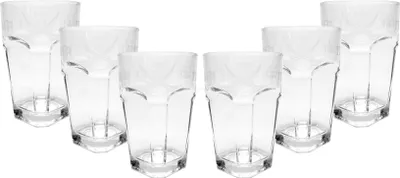 Produktbild von Three Sixty Vodka Longdrinkglas Glas Gläserset - 6x Gläser 0,2 Liter