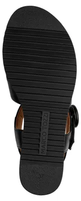 Produktbild von MARCO TOZZI Damen Sandale Kreuzriemen Keilabsatz Kork Vegan 2-28714-46, Größe:38 EU, Farbe:Schwarz