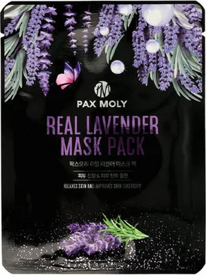 Zdjęcie produktu dla Pax Moly  Real Lavender Mask Pack 25 ml - Maska w płachcie oczyszczająca z ekstraktem z lawendy