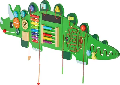 Produktbild von Dinosaur Activity Wall Busy Board Panels 11 Activities Sensory Wall Panel