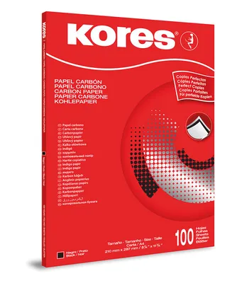 Produktbild von Kores Kohlepapier DIN A4 schwarz 100 Blatt