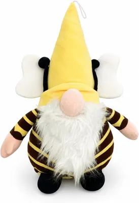 Produktbild von Bienen-Wichtel Kuscheltier 45 cm Plüsch-Gnom im Bienenkostüm Stofftier Weiche Dekoration Geschenk