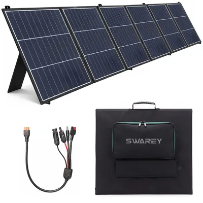 Produktbild von SWAREY 420W Tragbare Faltbare Solarpanel,40V für Tragbare Powerstation,USB-C/USB-A