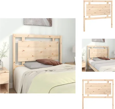 Produktbild von vidaXL Kopfteil 105,5x4x100 cm Massivholz Kiefer - Kopf- & Fußenden