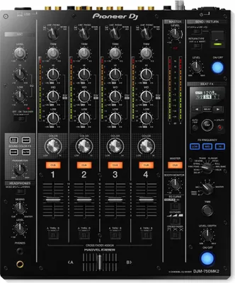 Produktbild von Pioneer DJ DJM-750MK2 4-Kanal DJ-Mixer mit Effekten, 320x376x108 mm (BxTxH)