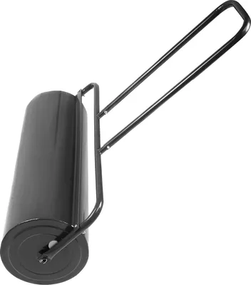 Zdjęcie produktu dla Walec do trawy 48L, pojemność 60 x φ32cm, metalowy walec do trawy z uchwytem, walec ręczny napełniany wodą/piaskiem, walec do trawy do ogrodu (czarny)