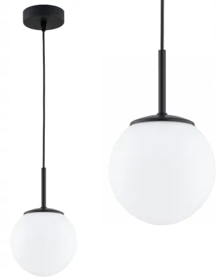 Produktbild von Pendelleuchte E27 rund Ø 14 cm H: max. 90 cm Kugel Schirm Modern Hängeleuchte