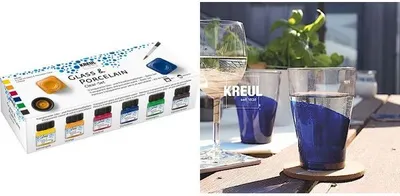 Produktbild von KREUL Porzellanfarbe "Glass & Porcelain", Clear-Set