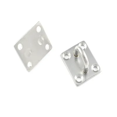 Produktbild von 2 Stück Augplatte 40 x 35mm Edelstahl A2 Typ B Mastplatte Verzurröse Fenderöse