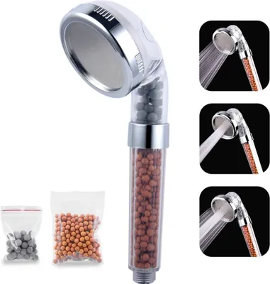Obrázok produktu pre sprchová hlavica 3 IN 1 Anionový sprchový filter Sprchová hlavica s dažďovou sprchou, biela
