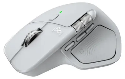 Produktbild von Logitech MX Master 4 for Mac, rechts, Laser, Bluetooth, 8000 DPI, Silber, Weiß