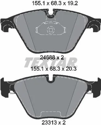 Zdjęcie produktu dla Klocki Hamulcowe Bmw Przód F10 10- 525-535