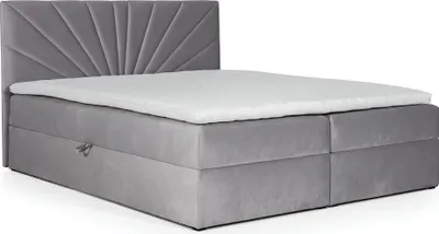 Produktbild von Boxspringbett Schlafzimmerbett CARERRA 120x200cm Grau
