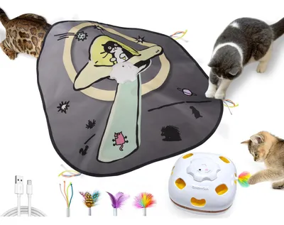 4-in-1 interaktives Katzenspielzeug – Whack a Mole Motion