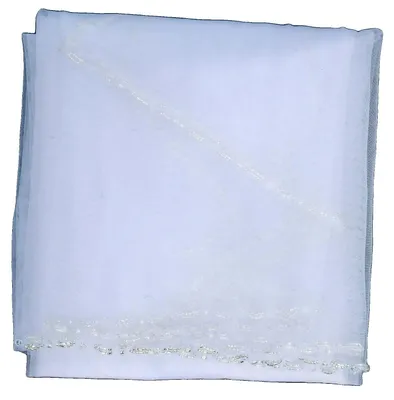 Productafbeelding van Bruidssluier, kathedraalstijl, parelrand, WIT, 75 cm