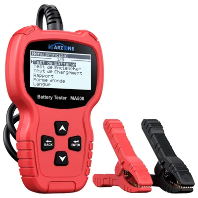 Batterietester 12V/24V, 100-2000 CCA, 9-30V, Entlade-/Start-/Ladetest