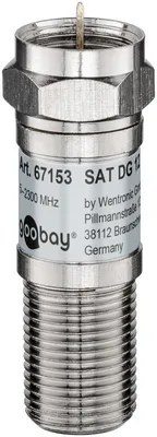 Produktbild von Goobay SAT Dämpfungsglied 12 dB, F-Stecker > F-Buchse, 10 Stk. im Plastikbeutel