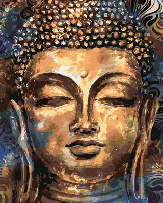 Produktbild von Zuty - Malen nach Zahlen - BUDDHA MIT ORNAMENTEN, 40x50 cm, mit Keilrahmen (bereits gespannt)