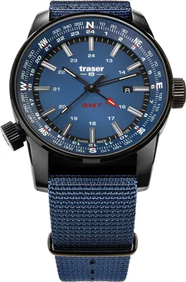 Produktbild von Traser Herrenuhr TS-109034 blau
