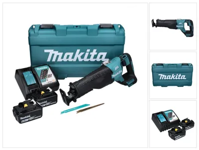 Produktbild von Makita DJR 187 RGK Akku Reciprosäge 18 V Brushless + 2x Akku 6,0 Ah + Ladegerät + Koffer