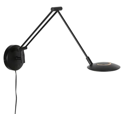 Zdjęcie produktu dla Kinkiet - czarny - Zenith2 -  tworzywo sztuczne metal - Ø 12cm - LED - 4392ZW - Steinhauer Exclusive
