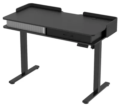 Produktbild von Schwarzer elektrischer Schreibtisch mit Schublade und USB-Anschluss 120x60 cm SPEF124BB