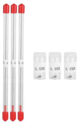 Productafbeelding van Set van drie airbrush-spuitmonden en -naalden - 0,4 mm diameter - reserveonderdelen voor spuitpistolen