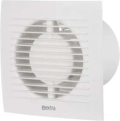 Immagine prodotto di Ventilatore da bagno da 100 mm - Ventilatore da parete moderno per bagno, WC, garage e cucina - Ventilatore di estrazione silenzioso bianco