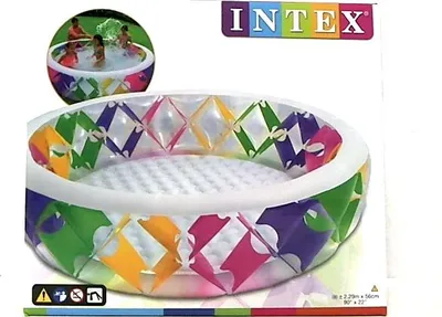 Zdjęcie produktu dla Intex 56494NP, Basen nadmuchiwany, 840 l, W kształcie okręgu, 6 lat(a), Winyl, Wielobarwny
