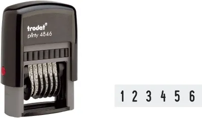 Immagine prodotto di trodat Ziffernstempel Printy schw+Kissen schw 4846
