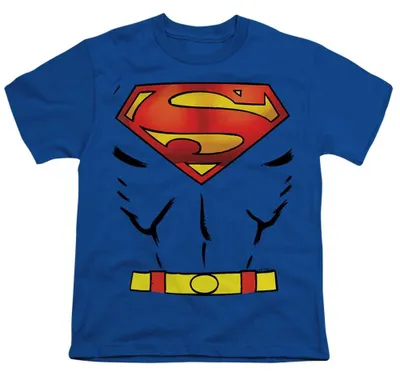Produktbild von Superman - T-Shirt für Kinder, Ringgesponnene Baumwolle TV36456 (128) (Königsblau)