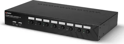 Image de LINDY 8 Port DisplayPort 1.2 & USB 2.0 KVM Switch