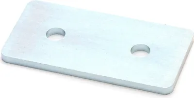 Produktbild von Verbindungsplatte 30x60 B-Typ Nut 8 - Stahl, schwarz pulverbeschichtet