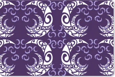 Produktbild von MuchoWow® Schreibtischunterlage Mond - Muster - Nacht 60x40 cm - XXL Mauspad - Großes Mauspad
