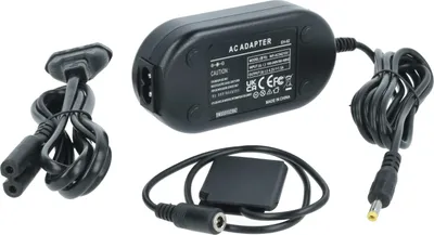 Produktbild von vhbw Netzteil kompatibel mit Nikon Coolpix A300, S3100, S2800, S2700, S2500, S100, S2600 Kamera, Digitalkamera + DC Kuppler (Ersatz für EP-62G), 2m