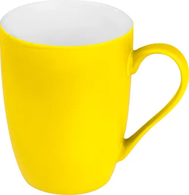 Produktbild von Porzellantasse / Kaffeetasse / Fassungsvermögen: 300 ml / Farbe: gelb