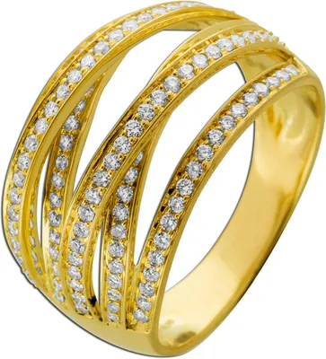 Produktbild von Diamant Ring Gelbgold 585 14 Karat Brillanten 0.75ct. TW VSI 19