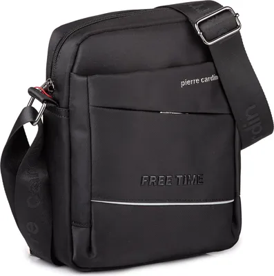 Produktbild von Pierre Cardin Herren Umhängetasche Schultertasche mittlere Alltag Schwarz