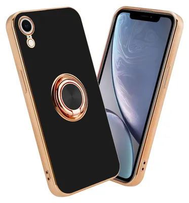 Obrázok produktu pre Cadorabo Ochranné puzdro pre Apple iPhone XR v čiernom puzdre Kryt fotoaparátu Ochranný kryt Magnetický držiak do auta