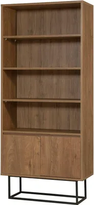 Produktbild von Dmora Regal Almeni 80x36x182 cm Braun 5 Böden, 2 Türen