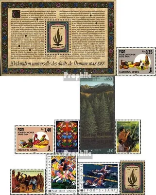 Produktbild von Briefmarken UNO - Genf 1988 Mi 162-171,Block5 (kompl.Ausg.) Jahrgang 1988 komplett gestempelt IFAD