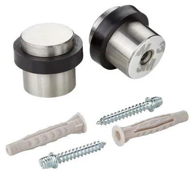 Produktbild von SOTECH Türstopper STOPPER Ø 36 mm H 32 mm Edelstahl – Bodentürstopper (2er VE)
