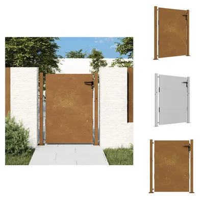 Produktbild von vidaXL Gartentor 105x155 cm Cortenstahl -  Gartentore