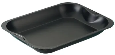 Productafbeelding van Zenker braad- en ovenschotel (40 x 5 x 30 cm) SPECIAL COOKING, rechthoekige ovenschaal met anti-aanbaklaag, bakplaat voor knapperige braadgerechten en sappige ovenschotels (kleur: zwart)